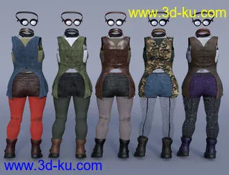 3D打印模型dForce Embers Outfit Textures的图片