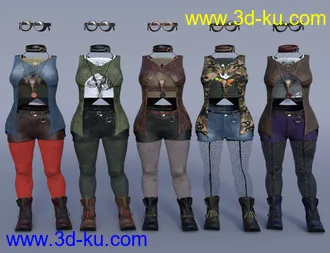 3D打印模型dForce Embers Outfit Textures的图片