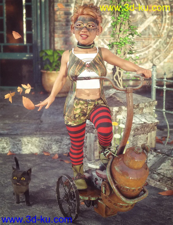 dForce Embers Outfit Textures模型的图片8