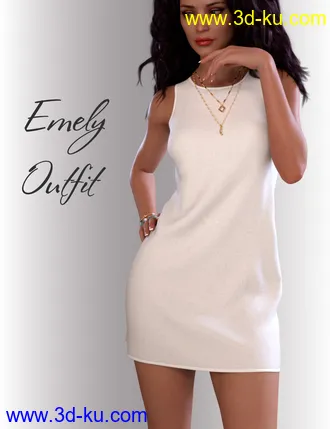 3D打印模型dForce Emely Candy Outfit for Genesis 8 Female(s)的图片