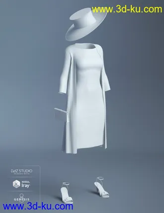 3D打印模型dForce Epsom Downs Outfit for Genesis 8 Female(s)的图片