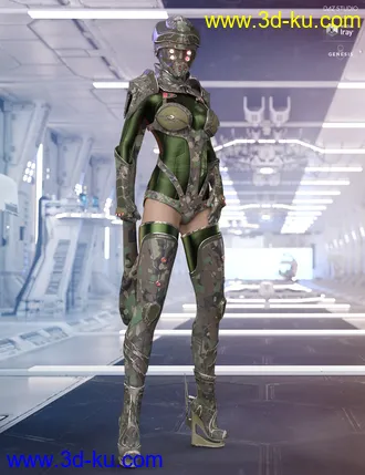 3D打印模型dForce Eva 077 Outfit Extra Iray Textures的图片