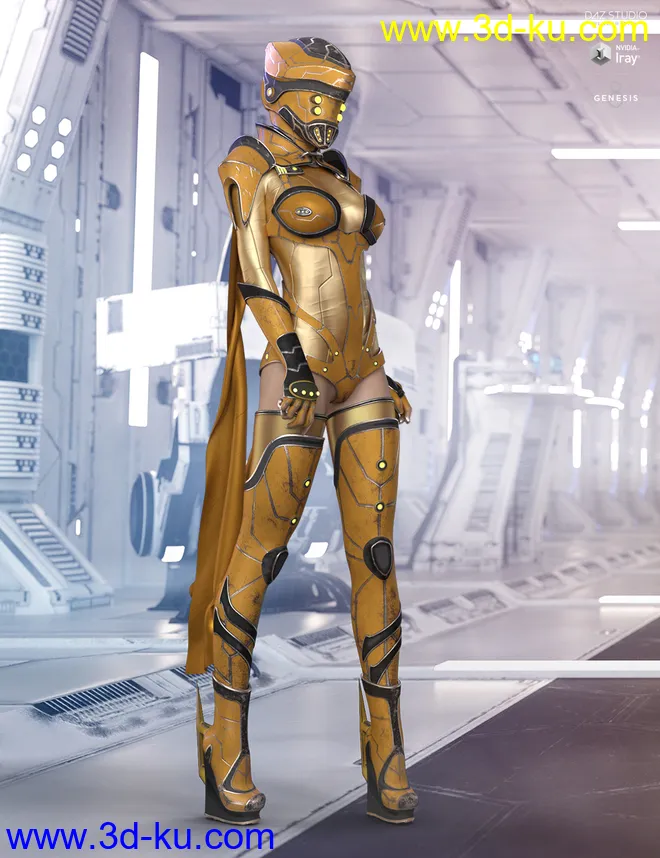 dForce Eva 077 Outfit Extra Iray Textures模型的图片4