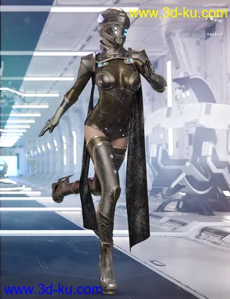 3D打印模型dForce Eva 077 Outfit Extra Iray Textures的图片