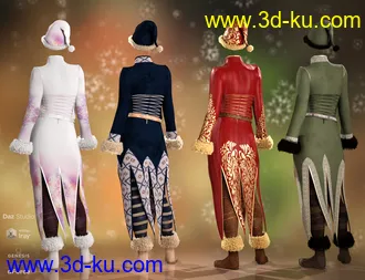 3D打印模型dForce Evergreens Female Outfit Textures的图片
