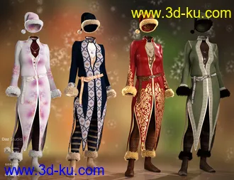 3D打印模型dForce Evergreens Female Outfit Textures的图片