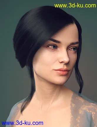 3D打印模型dForce French Twist Updo for Genesis 8 Females的图片