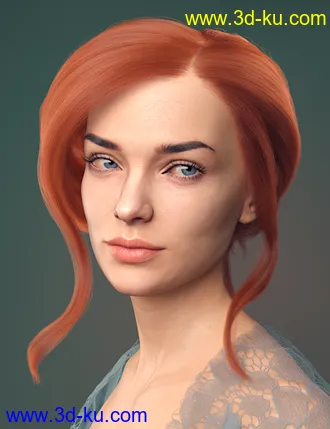 3D打印模型dForce French Twist Updo for Genesis 8 Females的图片
