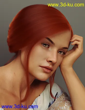 3D打印模型dForce French Twist Updo for Genesis 8 Females的图片