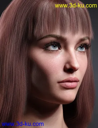3D打印模型dforce Fringe Benefits Hair for Genesis 3 and 8.1 Female的图片