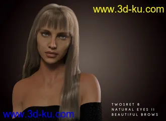 3D打印模型dforce Fringe Benefits Hair for Genesis 3 and 8.1 Female的图片
