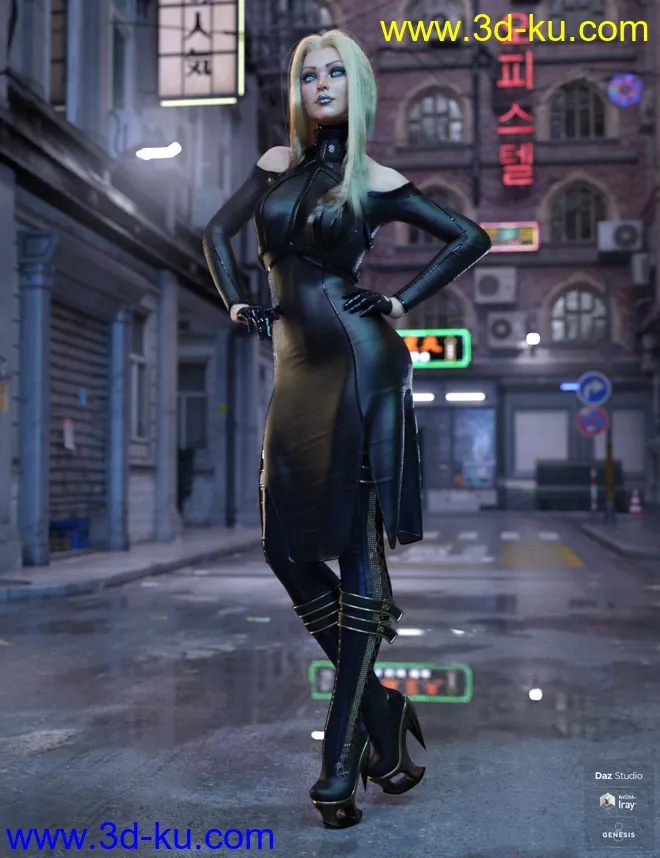 dForce FZX Outfit for Genesis 8 Females模型的图片2