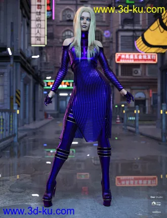 3D打印模型dForce FZX Outfit for Genesis 8 Females的图片