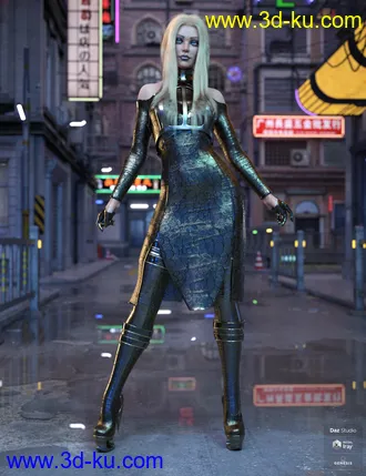 3D打印模型dForce FZX Outfit for Genesis 8 Females的图片