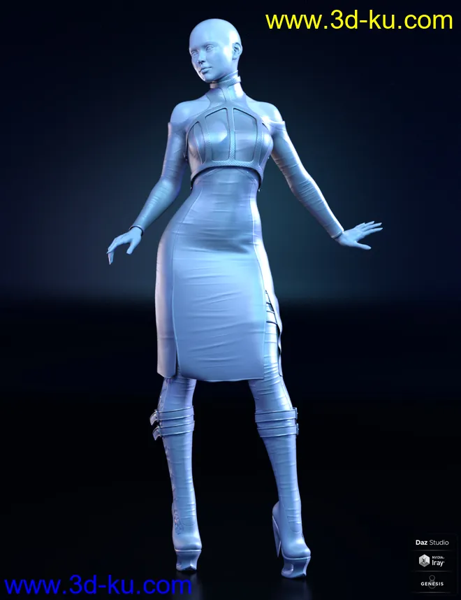 dForce FZX Outfit for Genesis 8 Females模型的图片11