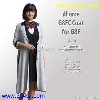 3D打印模型dForce G8FC Coat for G8F的图片