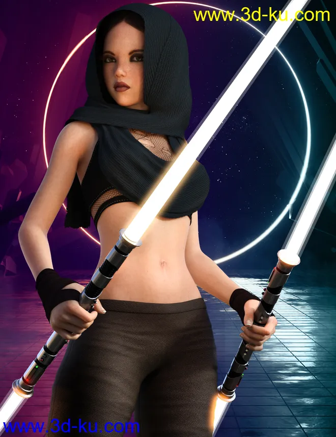 dForce Galactic Fighter II Outfit Set for Genesis 8 Female(s)模型的图片1
