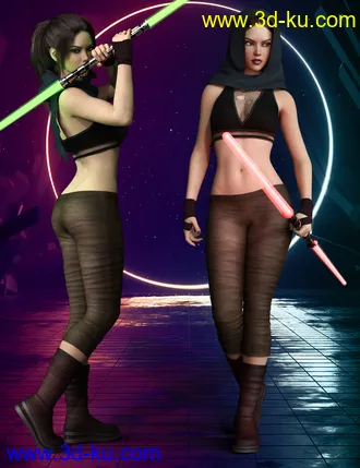3D打印模型dForce Galactic Fighter II Outfit Set for Genesis 8 Female(s)的图片