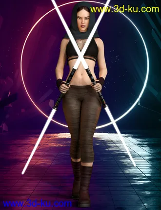 3D打印模型dForce Galactic Fighter II Outfit Set for Genesis 8 Female(s)的图片