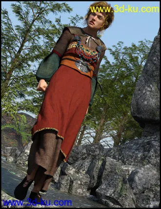 3D打印模型dForce Guritha Outfit for Genesis 8 Females的图片