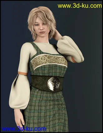 3D打印模型dForce Guritha Outfit for Genesis 8 Females的图片