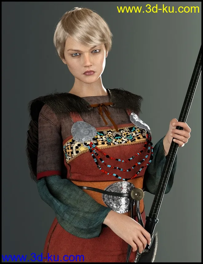 dForce Guritha Outfit for Genesis 8 Females模型的图片6