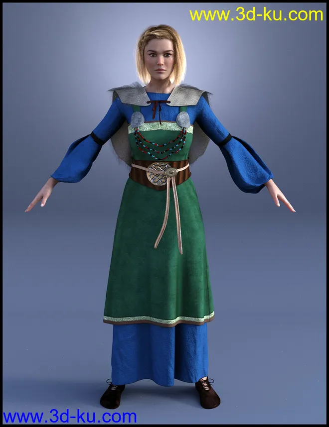 dForce Guritha Outfit for Genesis 8 Females模型的图片7