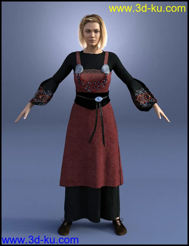 dForce Guritha Outfit for Genesis 8 Females模型的图片9