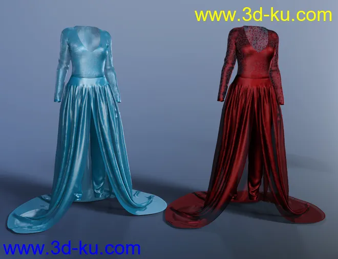 dForce Gwendolyn Outfit for Genesis 8 Females模型的图片10