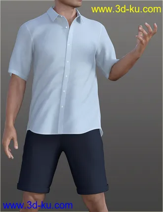 3D打印模型dForce H&C Summer Casual Outfits for Genesis 8 Male(s)的图片