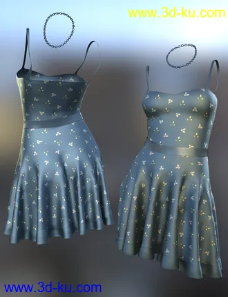 3D打印模型dForce Imka Dress for Genesis 8 Females的图片