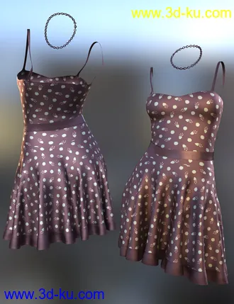 3D打印模型dForce Imka Dress for Genesis 8 Females的图片