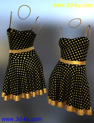 3D打印模型dForce Imka Dress for Genesis 8 Females的图片