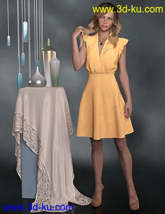 3D打印模型dForce Kadie Outfit for Genesis 8 Female(s)的图片