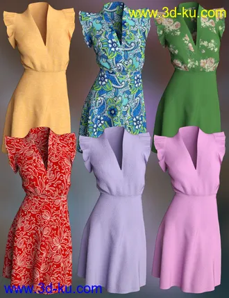 3D打印模型dForce Kadie Outfit for Genesis 8 Female(s)的图片