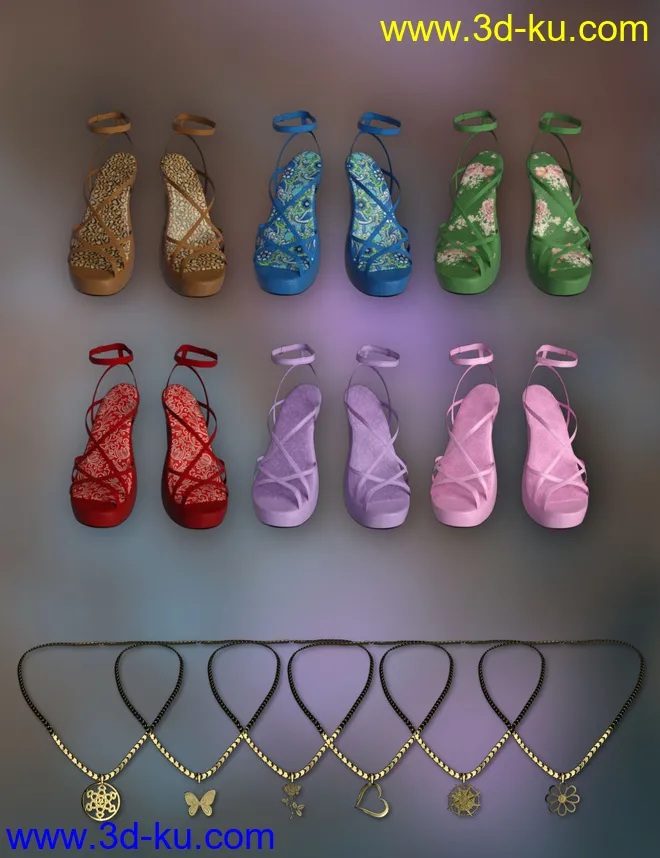 dForce Kadie Outfit for Genesis 8 Female(s)模型的图片8