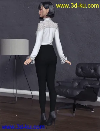 3D打印模型dForce Kaoru Outfit for Genesis 8 Females的图片