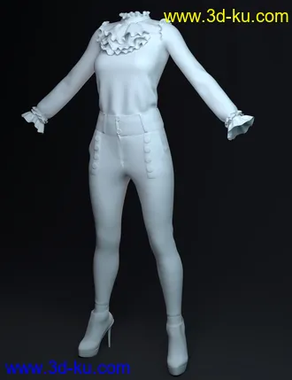 3D打印模型dForce Kaoru Outfit for Genesis 8 Females的图片