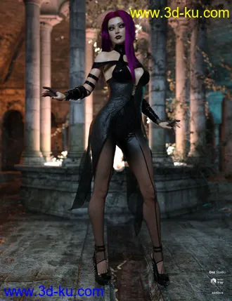 3D打印模型dForce Khandy Outfit for Genesis 8 Females的图片