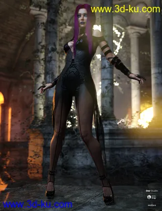 3D打印模型dForce Khandy Outfit for Genesis 8 Females的图片