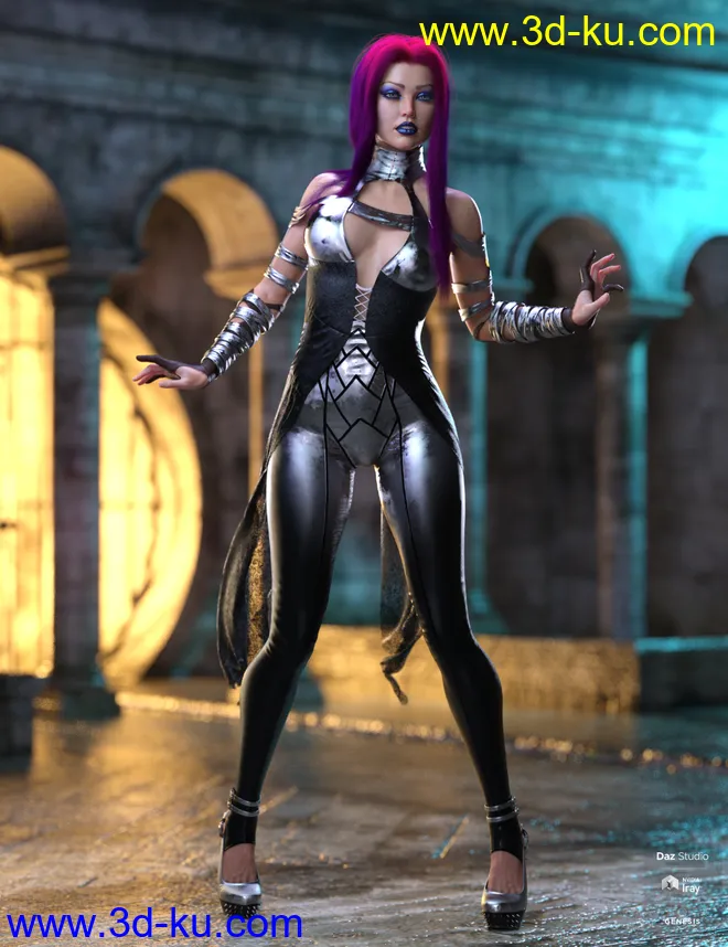 dForce Khandy Outfit for Genesis 8 Females模型的图片10