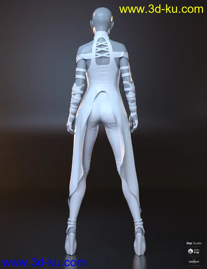 dForce Khandy Outfit for Genesis 8 Females模型的图片13