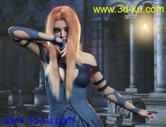 3D打印模型dForce Kherington Hair for Genesis 8 Females的图片