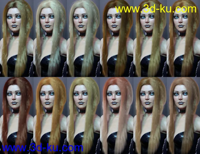 dForce Kherington Hair for Genesis 8 Females模型的图片9