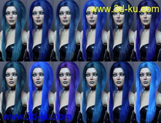 3D打印模型dForce Kherington Hair for Genesis 8 Females的图片