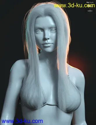 3D打印模型dForce Kherington Hair for Genesis 8 Females的图片