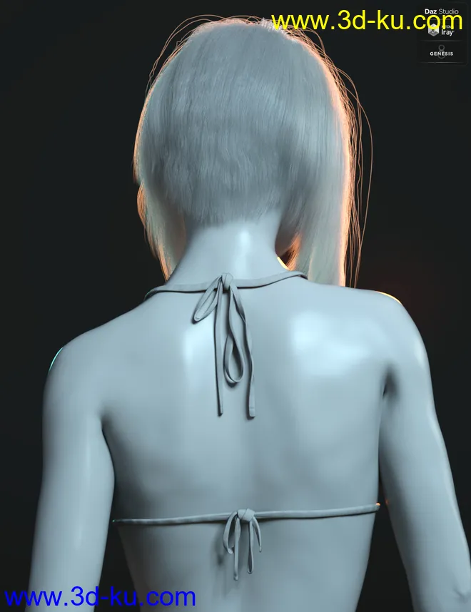 dForce Kherington Hair for Genesis 8 Females模型的图片13