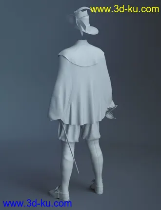 3D打印模型dForce Le Mousquetaire For Genesis 8 Male(s)的图片