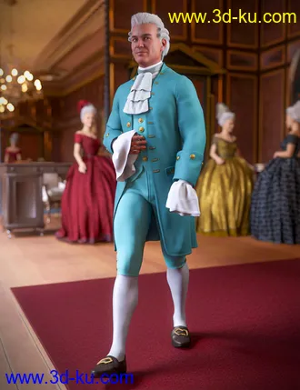 3D打印模型dForce Le Roi Outfit for Genesis 8 Male的图片
