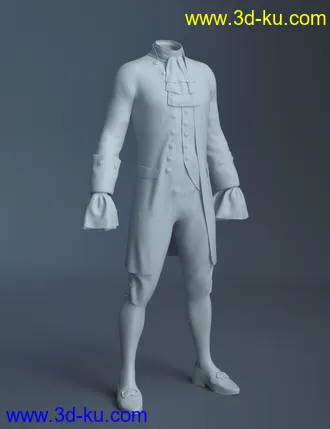 3D打印模型dForce Le Roi Outfit for Genesis 8 Male的图片